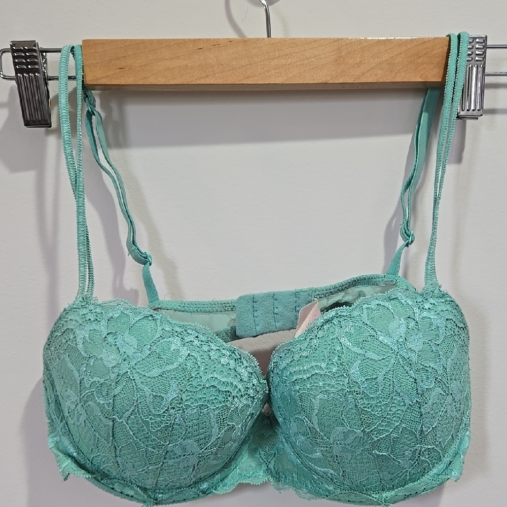 Mint Lace Underwire Bra